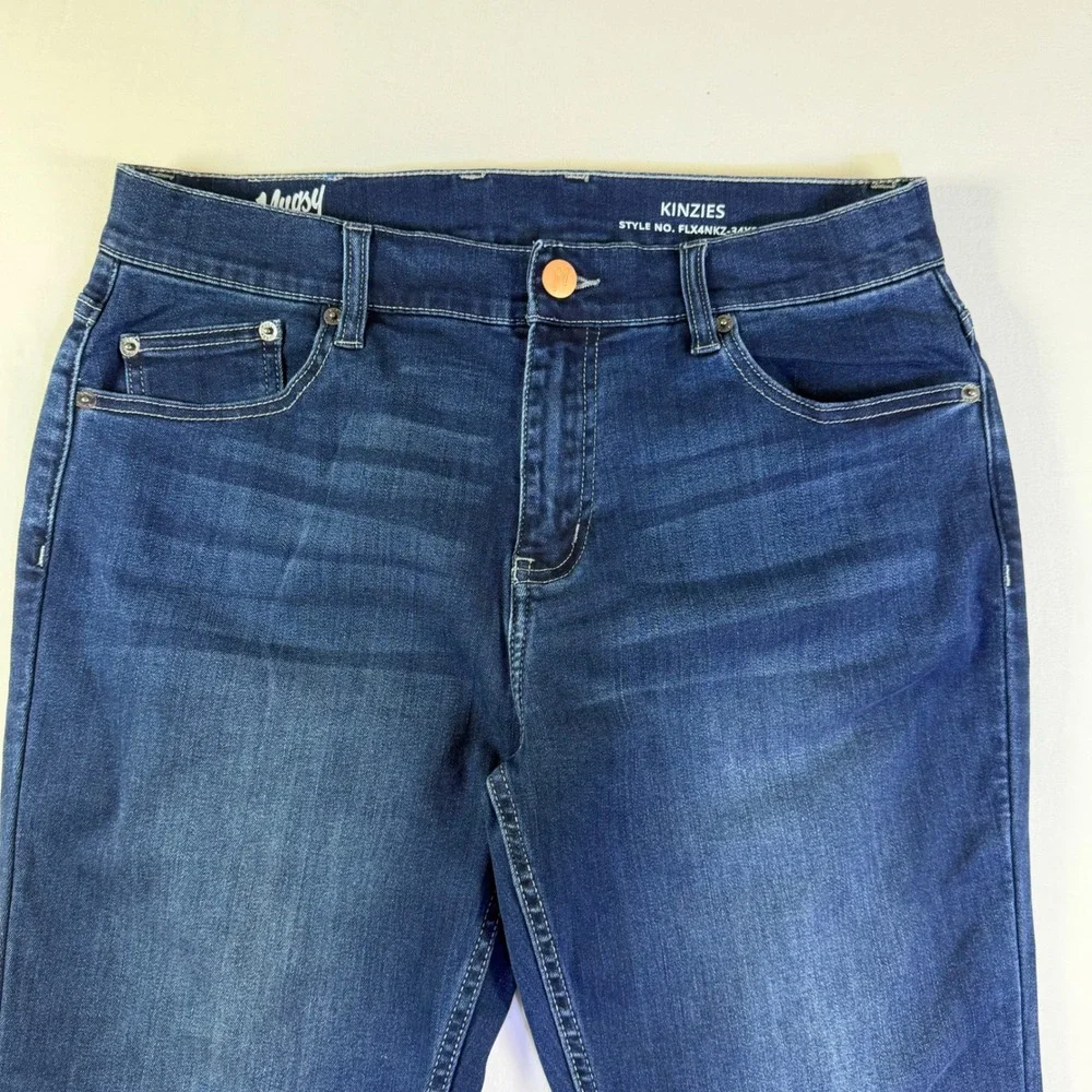 Mugsy Kinzies Dark Wash Stretch Denim Jeans Blue FLX4NKZ-34X34 Mens‎ 34x34